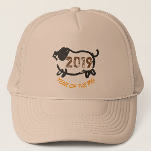 Boné Ano de 2019 chineses do chapéu do camionista do