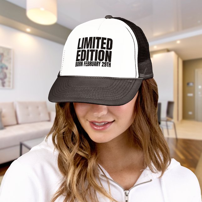 Boné Ano Leap Nascer de aniversário fevereiro 29 Dia do (Leap into style with our Leap Day cap – the perfect accessory to celebrate the extra day with flair!)