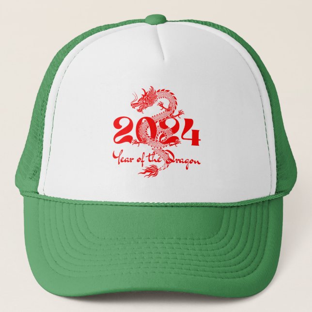 Boné Ano Novo Chinês do Dragão de 2024 (Frente)