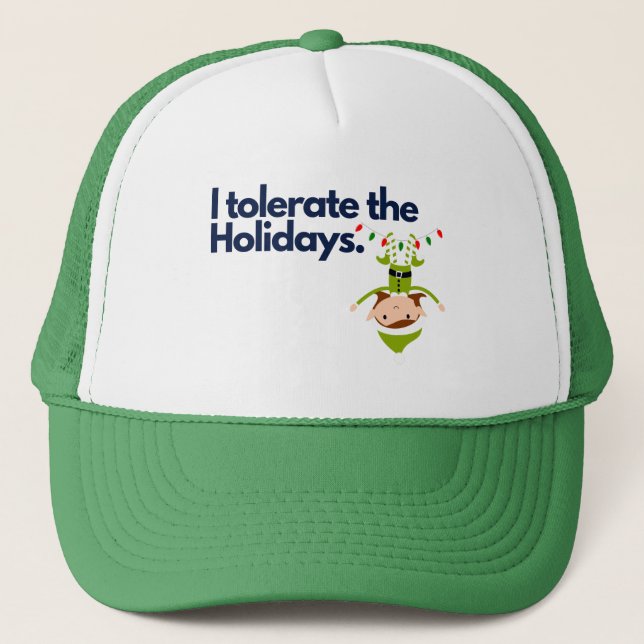 Boné Anos novos de Natal - Eu Tolero a Diversão de Féri (Frente)