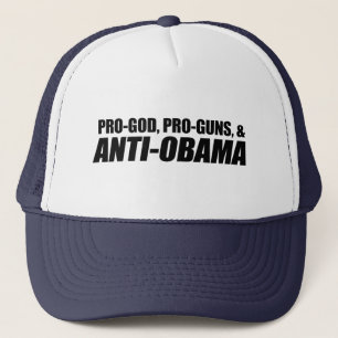 Boné Anti-Obama - PRO-GOD PRO-GUNS ANTI-OBAMA
