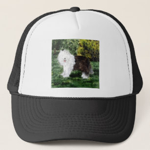 Boné Antiga pintura de Sheepdog Inglês