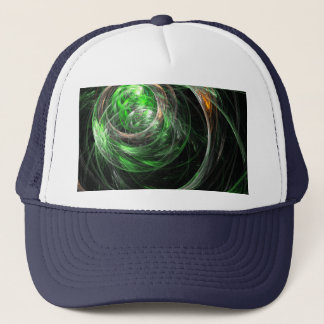 Boné Ao redor do mundo, o chapéu de arte Abstrato verde