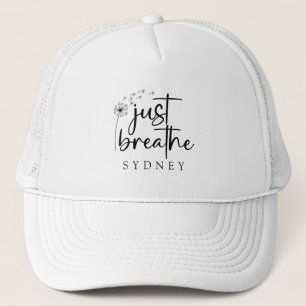 Boné Apenas Respire o nome personalizado Dandelion