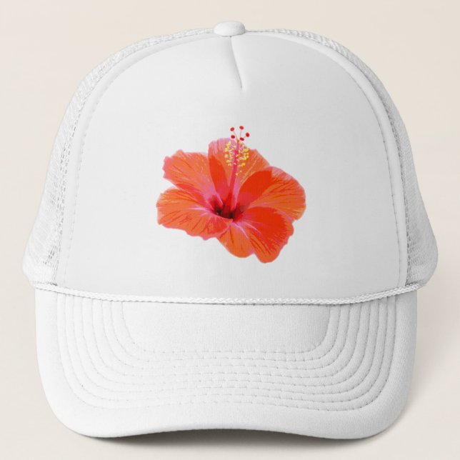 Boné Apenas um Blossom Hibiscus + seu texto e suas idei (Frente)