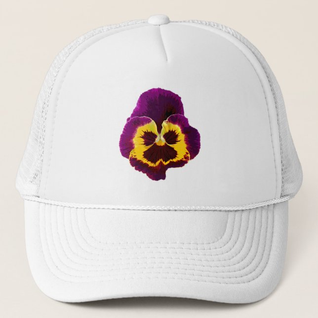 Boné Apenas um Flor Pansy + seu texto e suas ideias (Frente)