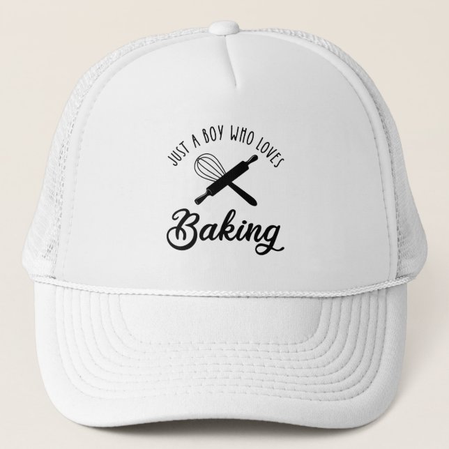 Boné Apenas Um Menino Que Adora Baking (Frente)