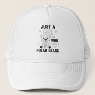 Boné Apenas Uma Menina Que Ama Ursos Polares - Polar Bo