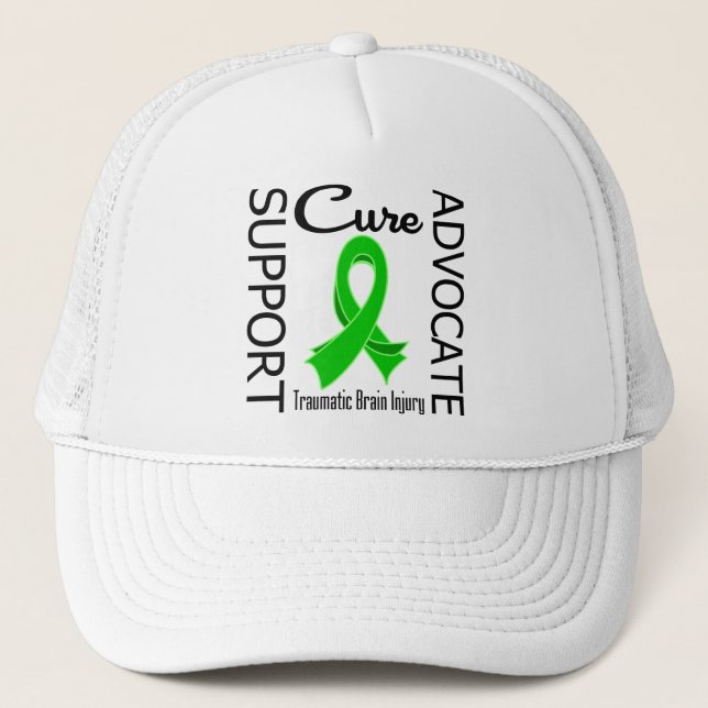 Boné Apoio ao Advocate Cure Ferimento do Cérebro Traumá (Frente)