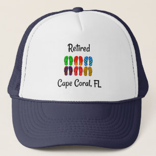Boné Aposentado, Cape Coral, FL, design de chinelos,