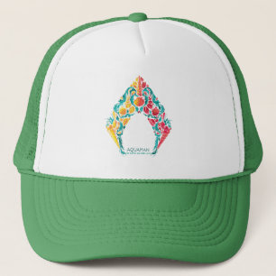 Boné Aquaman Aquaman & logotipo temático do Seashell