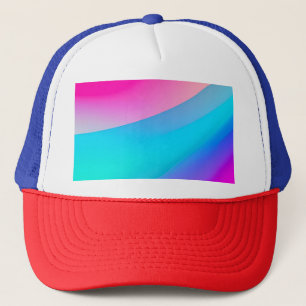 Boné Aquarela abstrata pastel ombre rosa azul