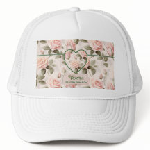 Aquarela Rosa Pêssego e Botânica