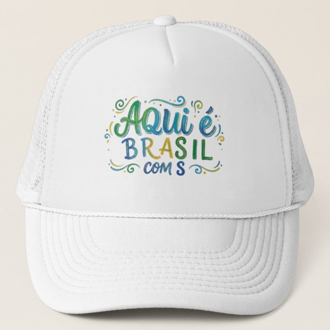 Boné Aqui e Brasil com S Culture (Frente)