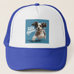 Boné Ar de Médio de puppy adorável em funcionamento com