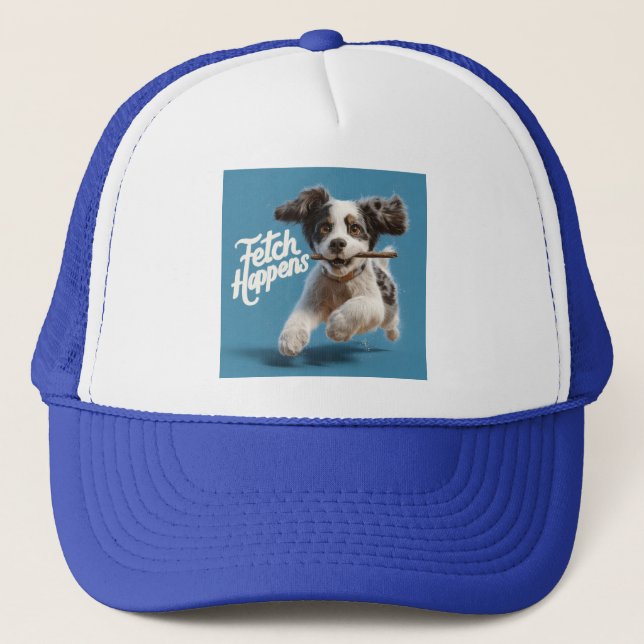Boné Ar de Médio de puppy adorável em funcionamento com (Frente)