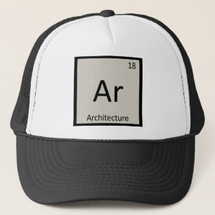 Boné Ar - Símbolo de Mesa periódica de química de ar
