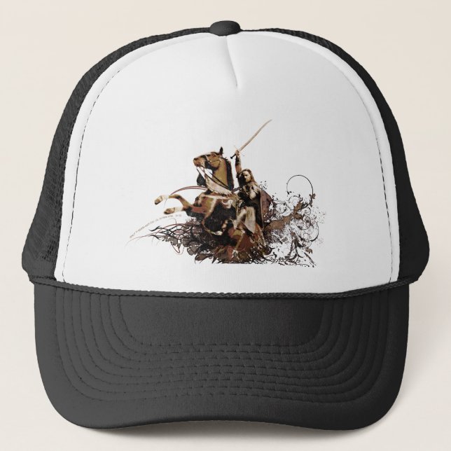 Boné Aragorn Ancando uma Colagem de Vetor de Cavalo (Frente)