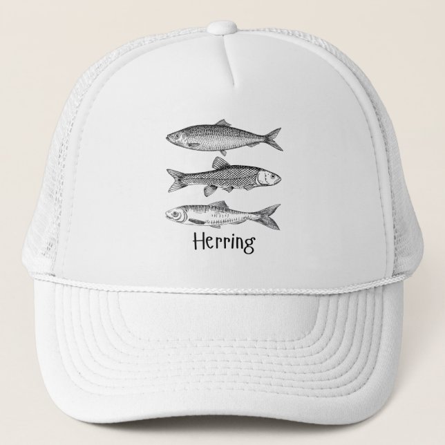 Boné Arenque peixe, arte simples, mínima de linha para  (Frente)
