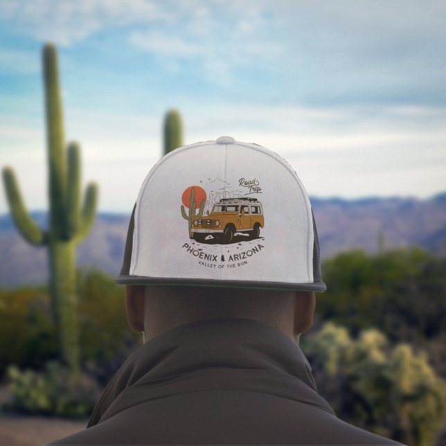Boné Arizona Desert Sunset Road Trip Cactus Phoenix (Arizona Desert Sunset Road Trip Cactus Phoenix Trucker Hat)