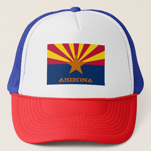 Boné Arizona Flag & Arizona State USA fashion/esportist (Frente)