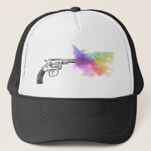 Boné arma do smokin do amor: arco-íris: