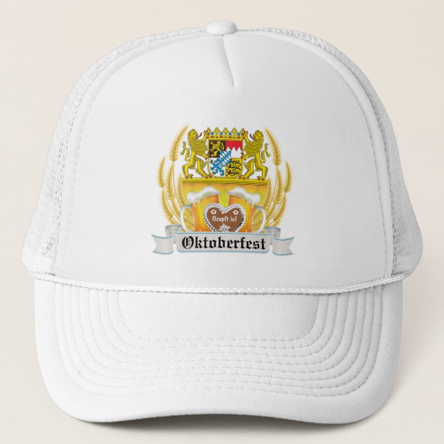 Boné Armas bávaras e cerveja Oktoberfest Hat (Frente)
