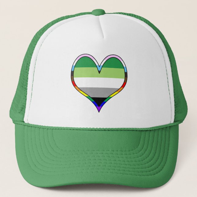 Boné Aro Pride Heart Trucker Hat (Frente)