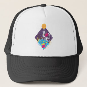 Boné Arte astronauta