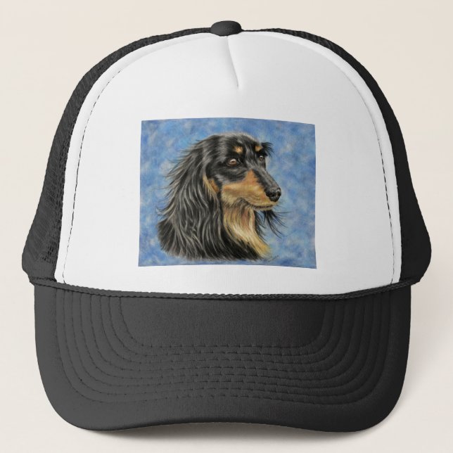 Boné Arte Canina - Arte Dachshund de Longa Duração (Frente)