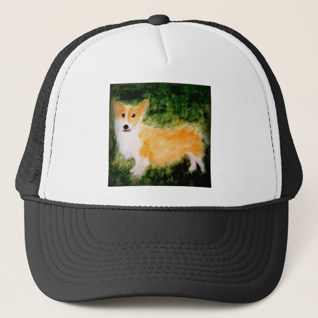 Boné Arte de Cachorro Corgi (Frente)