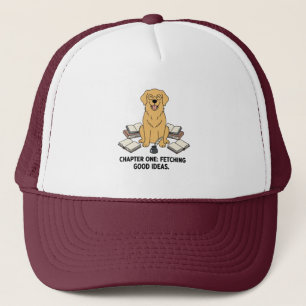 Boné Arte de Caligrafia Cachorro Golden Retriever Escri