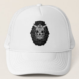 Boné Arte de Caveira Gravada Viking