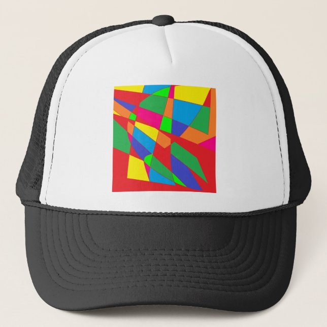 Boné arte de cores vermelhas do bloco (Frente)