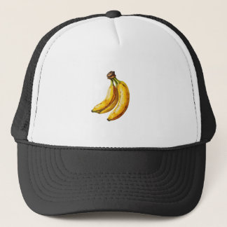 Boné Arte em aquarela de banana suculenta