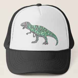 Boné Arte ilustrada Doodle do dinossauro de T-Rex