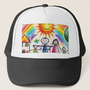 Boné Arte infantil Desenhos orgulhosos de crianças