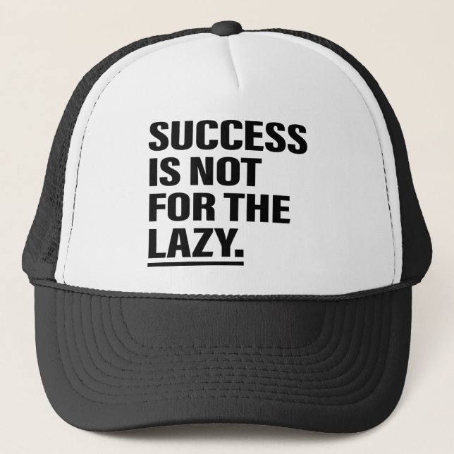 Boné Arte Inspiracional Sucesso Dicas de Vida Citação A (Frente)