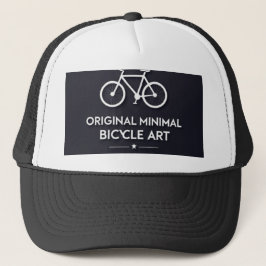 Boné Arte Minimalista de Bicicleta