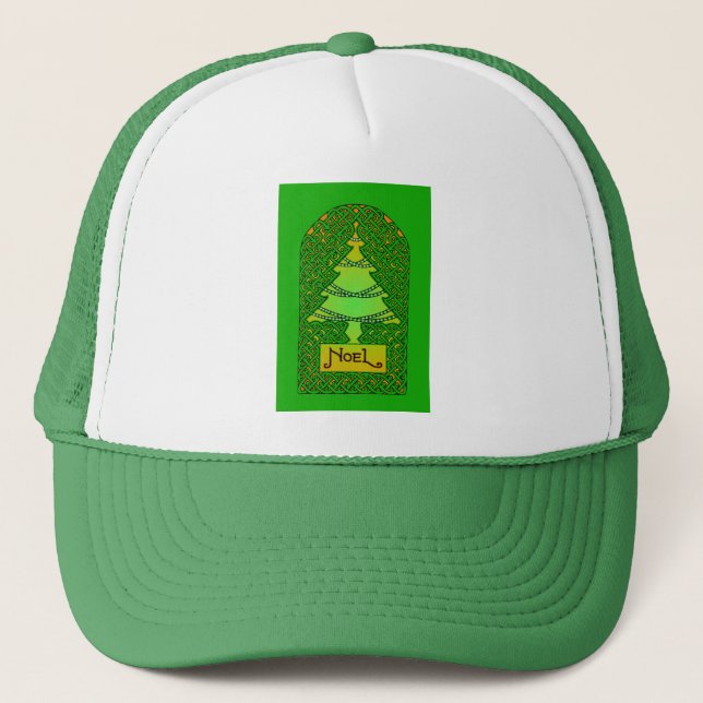 Boné Árvore Celta de Natal - Verde (Frente)