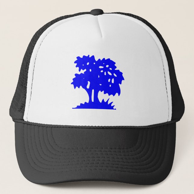Boné Árvore de desenho - Azul (Frente)
