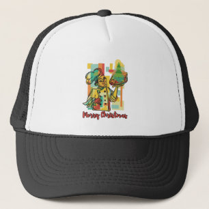 Boné Árvore de Natal de Pizza - Chef de Pizza - Saudaçã