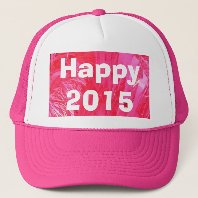 Boné Árvore de Natal Rosa Brilhante (Frente)