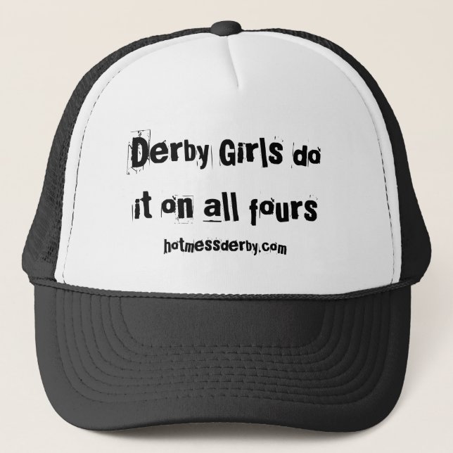 Boné As meninas de Derby fazem-no em todos os fours (Frente)