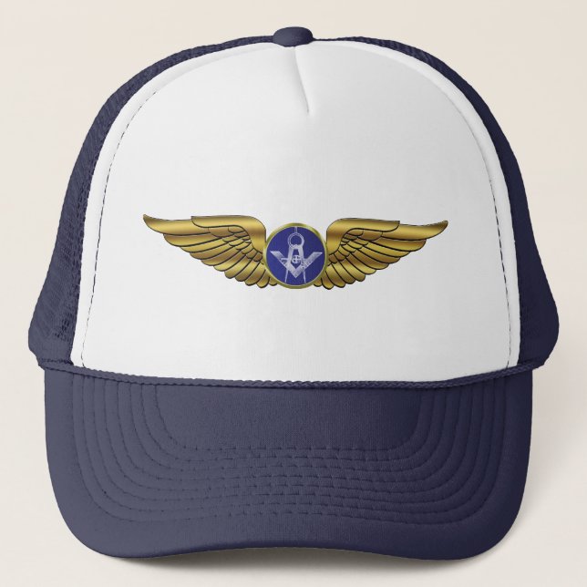Boné Asas maçónicas dos pilotos (Frente)