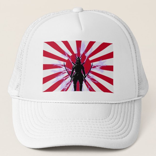 Boné Ascensão e bandeira japonesa do Warrior Sun Samura (Frente)