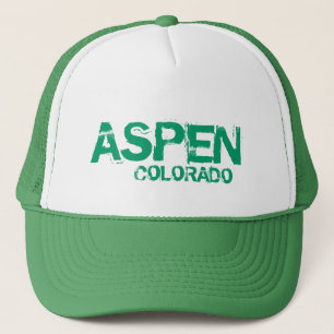 Boné Aspen Colorado com um simples chapéu verde