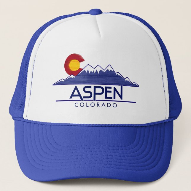 Boné Aspen Colorado wood mountains hat (Frente)