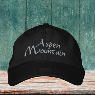 Boné Aspen Mountain Colorado Embroiderou Hat