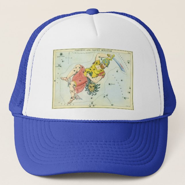 Boné Astronomia Antiga, Perseu e Caput Medusa (Frente)